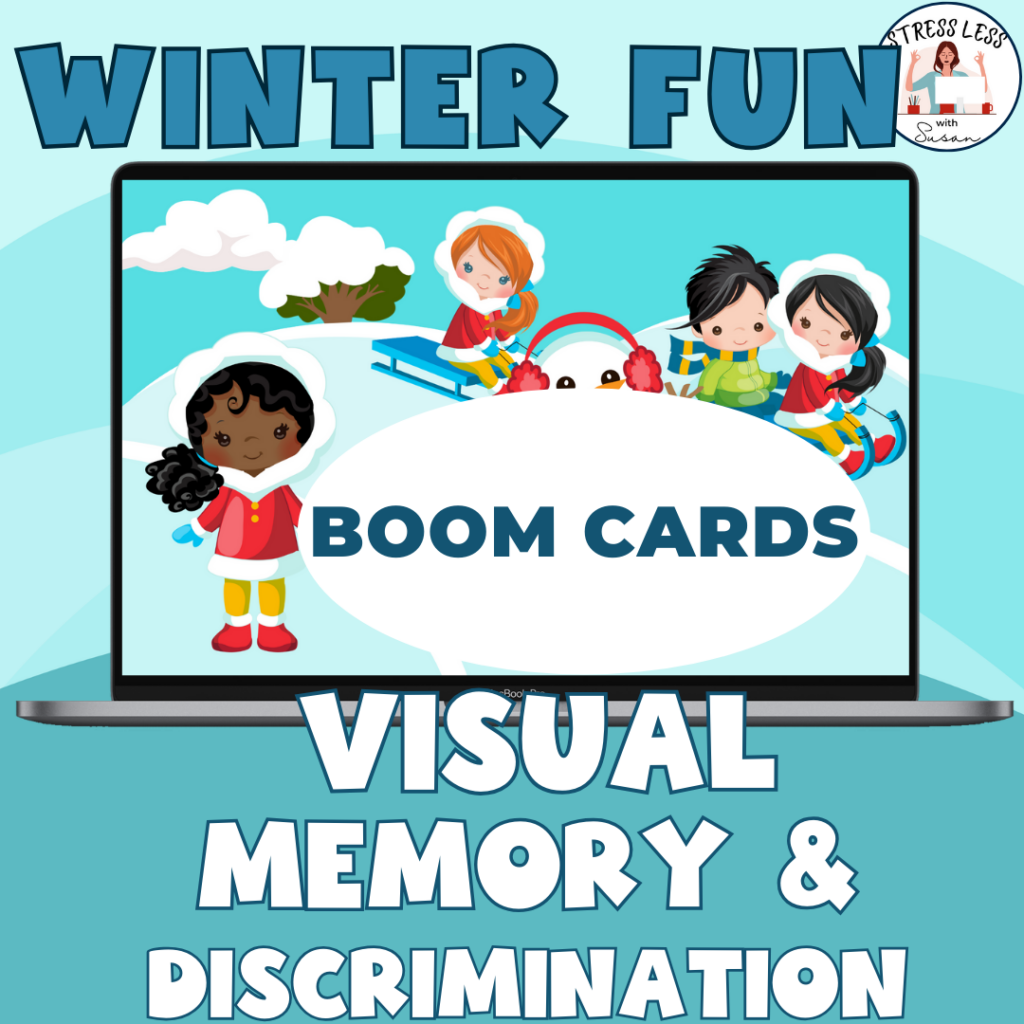 visual memory and discrimination winter theme