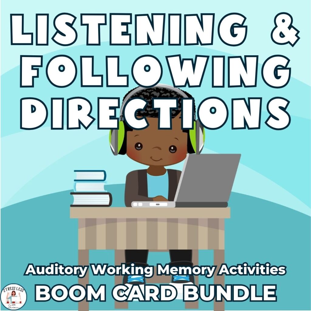 auditory working memory activity bundle for BOOM